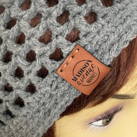 Gray Slouchy Beanie - Soft Warm  Beanie  Teen / Adult - INVENTORY REDUCTION SALE - Picture 5 of 9